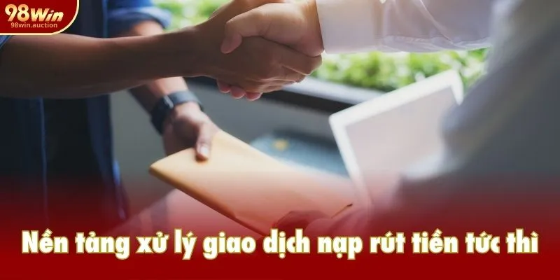 Xác nhận giao dịch nạp tiền 98win trên trình quản lý