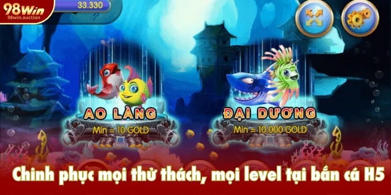 Chinh phục mọi thử thách, mọi level tại bắn cá H5 Chinh phục mọi thử thách, mọi level tại bắn cá H5