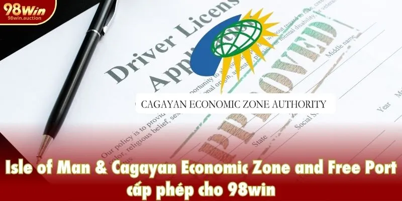 Isle of Man & Cagayan Economic Zone and Free Port cấp phép cho 98win Isle of Man & Cagayan Economic Zone and Free Port cấp phép cho 98win